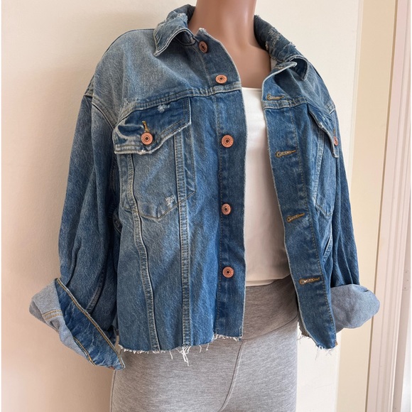 FREE PEOPLE Jean jacket - Picture 4 of 15